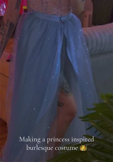 It’s going to be so beautiful!!!! . . . #cinderella #burlesque #tattoos #burlesquecostume #showgirl