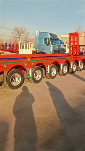 Hongchang trailer, eight-axis low flatbed, pull eight meters