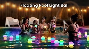 LOFTEK LED Ball Light, 3-inch Rechargeable Globe Lights, Color-Changing Ball Lamp with Remote, Waterproof Orb Light, Smart Sphere Night Light for Home Bedroom Pool Decor, Gift, 8 Pack