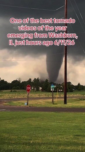 Washburn IL Tornado 6/11/26 — Destructive Tornado Footage