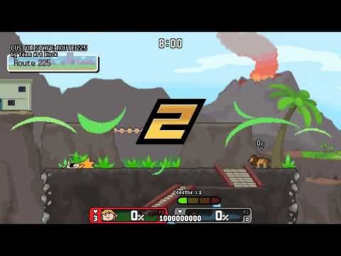 Rivals of Aether: Speedrunner Link vs 1 Billion Lions Boss (No Deaths)