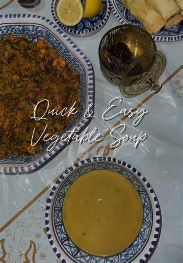 Quick & Easy, Vegetable, Potato & Lentil Soup 🍲 Ingredients: 1 onion 4 garlic cloves 3 carrots 2 cup of red lentils Salt (as much as you like) Half tsp Black pepper 1 tsp chilli flakes 2 tsp oregano Rosemary 1 tsp turmeric 8 cups of water 1 cube of chicken stock 1 lemon Parsley 🍲 Method: Chop onions, carrots & garlic Add olive oil to a pan Cook onions, carrots & garlic all together, until the onions are soft Add a little bit of salt Rinse and drain 2 cups of red lentils Add all of the other sp