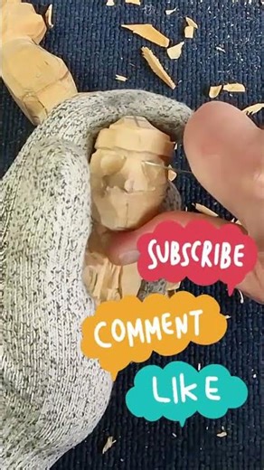 This Knife Brings My Assassin Carving to Life #shorts #ytshorts #woodworking