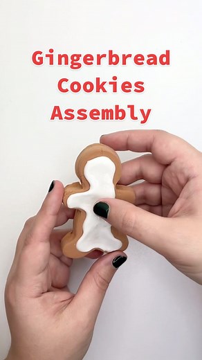 Gingerbread Cookies assembly!🍪 #slime #slimedecoration #slimeassembly