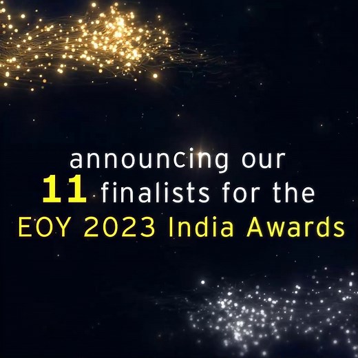 Announcing the power players! We're thrilled to present our EOY 2023 India finalists, who have marvellously navigated the tide of challenges to unlock unprecedented opportunities. These trailblazers have not just survived but thrived, shaping a better India with their resilient spirits. Be a part of the grand celebration at 25th EOY 2023 India Awards. Save the date: 23 February 2024, at the Jio World Convention Centre, Mumbai. Explore the phenomenal growth story of these pioneers https://go.ey.c