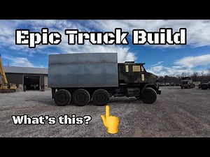 M1070 military 8x8 Big HET turns into an epic ultimate advertising truck for a customer!