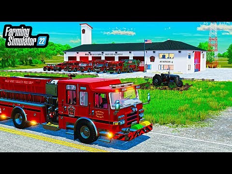 BUILDING $10,000,000 ELMCREEK FIRE STATION! (NEW TRUCKS) | FS22