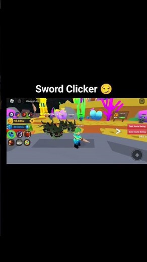 I'm playing Sword Clicker on Roblox