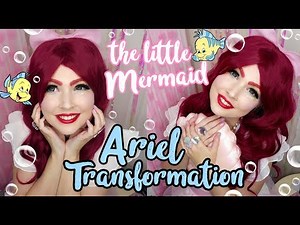 ❤ Little Mermaid Makeup Tutorial | Disney's Ariel Transformation ❤ ディズニー マーメ