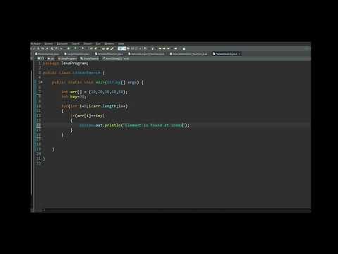 How to Implement Linear Search in Java