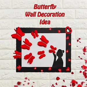 66K views · 3.3K reactions | DIY Butterfly Wall Decoration - Paper Butterfly Wall Art | My Arts & Crafts | Facebook