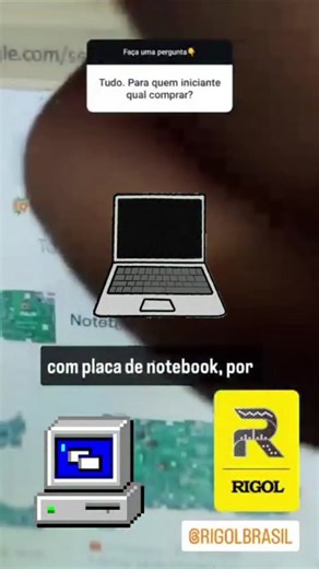 Eletrônica Fácil | Treinamentos on Instagram: "QUAL OSCILOSCOPIO Usar para arrumar Notebook? Qual é o ideal para medir Cristais osciladores? #dho800 ou #dho900 da @rigolbrasil? Como fazer a primeira calibração da ponta de prova? Para Aprender Eletrônica do Zero, já acesse nosso perfil @eletronica_facil_oficial e clique no link da bio que te ensino como sair do zero rumo a Faixa Preta #eletronicafacil #osciloscopio #rigol"