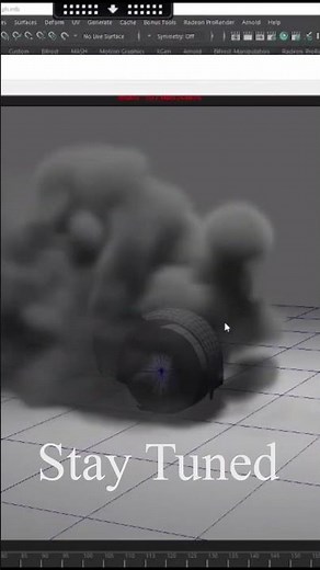 Insane Tyre Burnout with Bifrost Aero 🔥 | Maya VFX Tutorial Prom #shorts