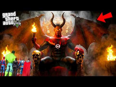 FRANKLIN Became the HELL LANTERN in GTA 5 | Heaven vs Hell Part 02