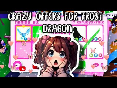 Trading FROST DRAGON in Adopt Me! (Best Offers & Huge Wins)🌴😯 | INSANE Offers!
