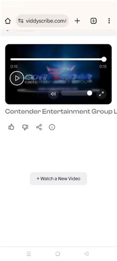 Contender Entertainment Group Logo Audio Description