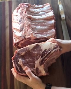 41K views · 169 reactions | Breaking down a full bone-in prime rib...