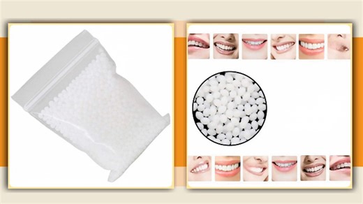 Watch 1 bag 100g Tooth Thermal Adhesive Fitting Beads on Amazon Live