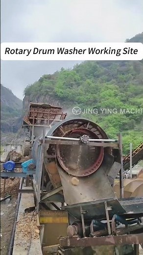 The rotary drum washer how to washing stone? #sand #rotary #washer #stone #granite #jycrusher
