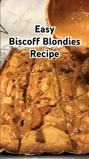 Biscoff Cookie Blondie Recipe