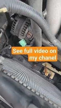 Honda cr-v alternator removal