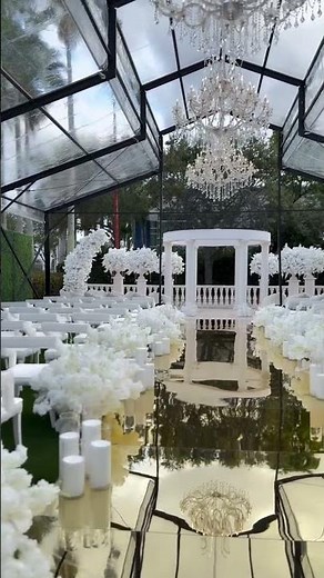 Luxury Cathedral Wedding Tent Setup | Elegant Outdoor Event in Florida