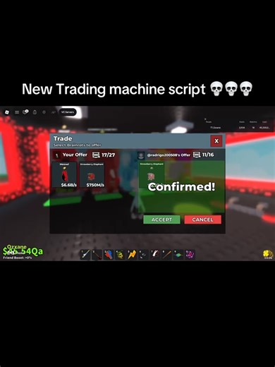 OP AUTO ACCEPT AND VISUAL TRADE SCRIPT #fyp #viral #sab | automated trading