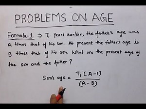 Short trick for solving problem on Ages!! SSC exam