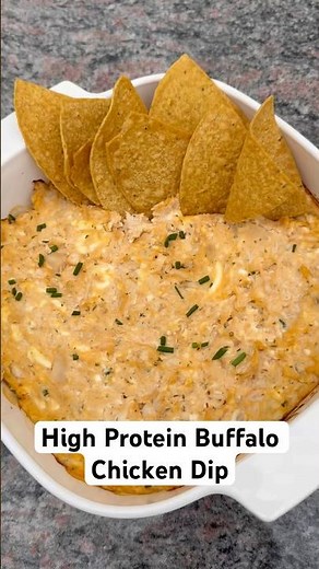 Healthy Buffalo Chicken Dip 🐔🔥 | Easy High-Protein Party Snack