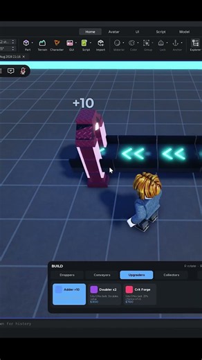 How to make a Tycoon Game in seconds! #forgeguipartner #robloxdev #roblox #shorts