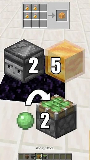 Honey Block Elevator in Minecraft 1.19