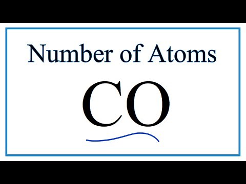 How to Find the Number of Atoms in CO (Carbon monoxide)