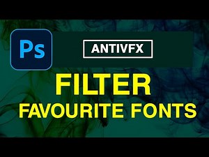 Adobe Photoshop Tutorial - Favourite Fonts