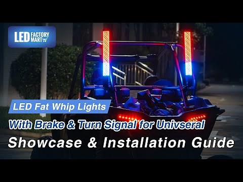 RGB-W Fat Whip Lights with Brake & Turn Signal Installation Guide #ledfactory