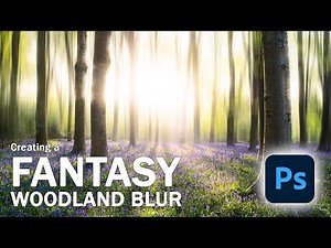 Creating a fantasy woodland ICM blur in Photoshop. Adamski effect in the forest.