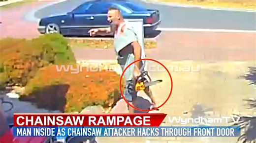 WynTV on Instagram: "A revving chainsaw, a suburban driveway, and a terrified resident inside. Police are investigating after a violent door attack on Hyde Park Terrace."