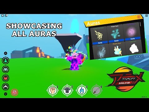 SHOWCASING ALL AURAS IN ANIME FIGHTING SIMULATOR