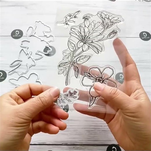Sunflower clear stamps and frame metal die cut - #Alinacutle #AlinaCraft #papercraft #amazon #temu