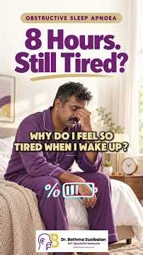 Obstructive Sleep Apnea - Why Does It Make You So Tired When You Wake Up?