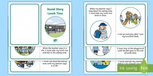 Social Story Lunch Time Booklet