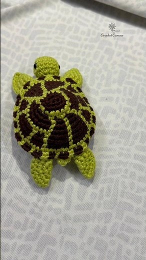 Crochet Textured Shell Turtle 🐢 #crochetturtle #turtleart #amigurumiscrochet #amigurumist