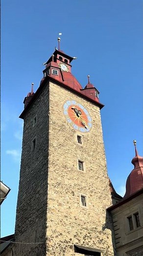 Lucerne Old Town 🇨🇭 | Historic Clock Tower