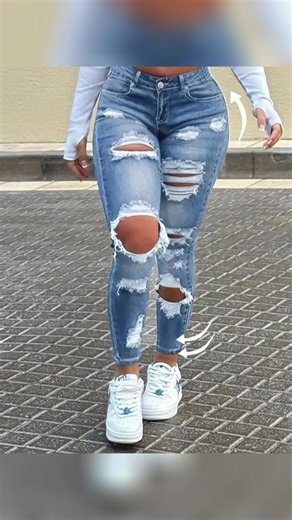 Great, here’s a shoppable video script for Women's High Elasticity Tight-Fit Denim Jeans, Street Style Ripped Long Pants, Y2K Skinny Stretch Casual Trousers: --- ##[Scene 1: Hook]## Hey y'all, check out these **new jeans** from TikTok Shop! ##[Scene 2: Body]## These jeans are super cute and **super stretchy**. I'm a size 18, and I ordered my regular size, 2X. For reference, jean sizes are usually bigger than your regular pant size, so it's best to go with your **regular jean size**. They fit nic