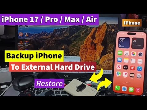 How to Backup iPhone 17 to External Hard Drive, Pen Drive, SSD & Restore Easily | 17 Pro Max, Air