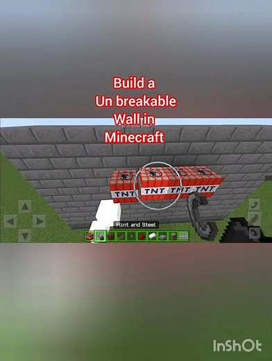 build a unbreakable wall in Minecraft