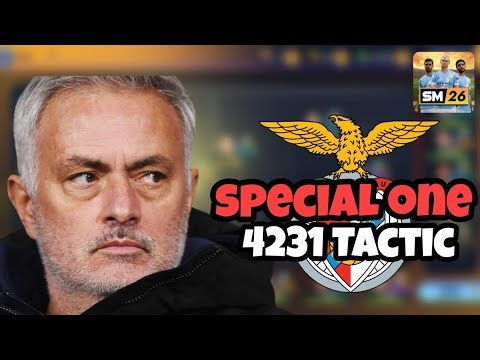 DOMINATE with this SM26 Tactic! ⚽️ | Jose Mourinho Benfica Soccer Manager 2026 Best Tactics 4231