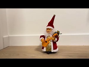 Dancing Santa Claus with guitar