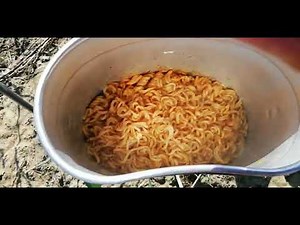 Lunch by the stream with the German mess kit