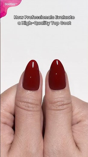How professionals really evaluate a top coat💅✨