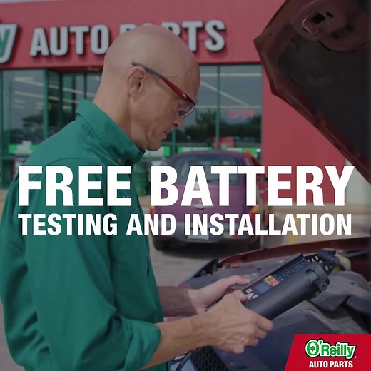 Dead battery? Don't worry! O'Reilly Auto Parts will test your battery, help you find the right fit for your vehicle, and then install it for free! #OReillyPowered | O'Reilly Auto Parts